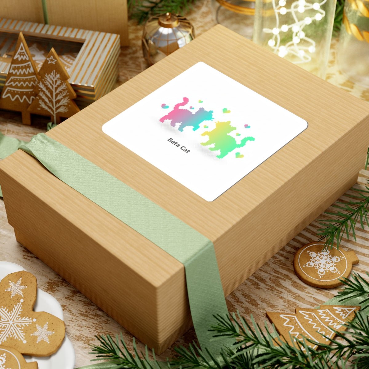 Pixel Pet Beta Cat Sticker | pixel pet nostalgia, 8 - bit device - FloofChonk