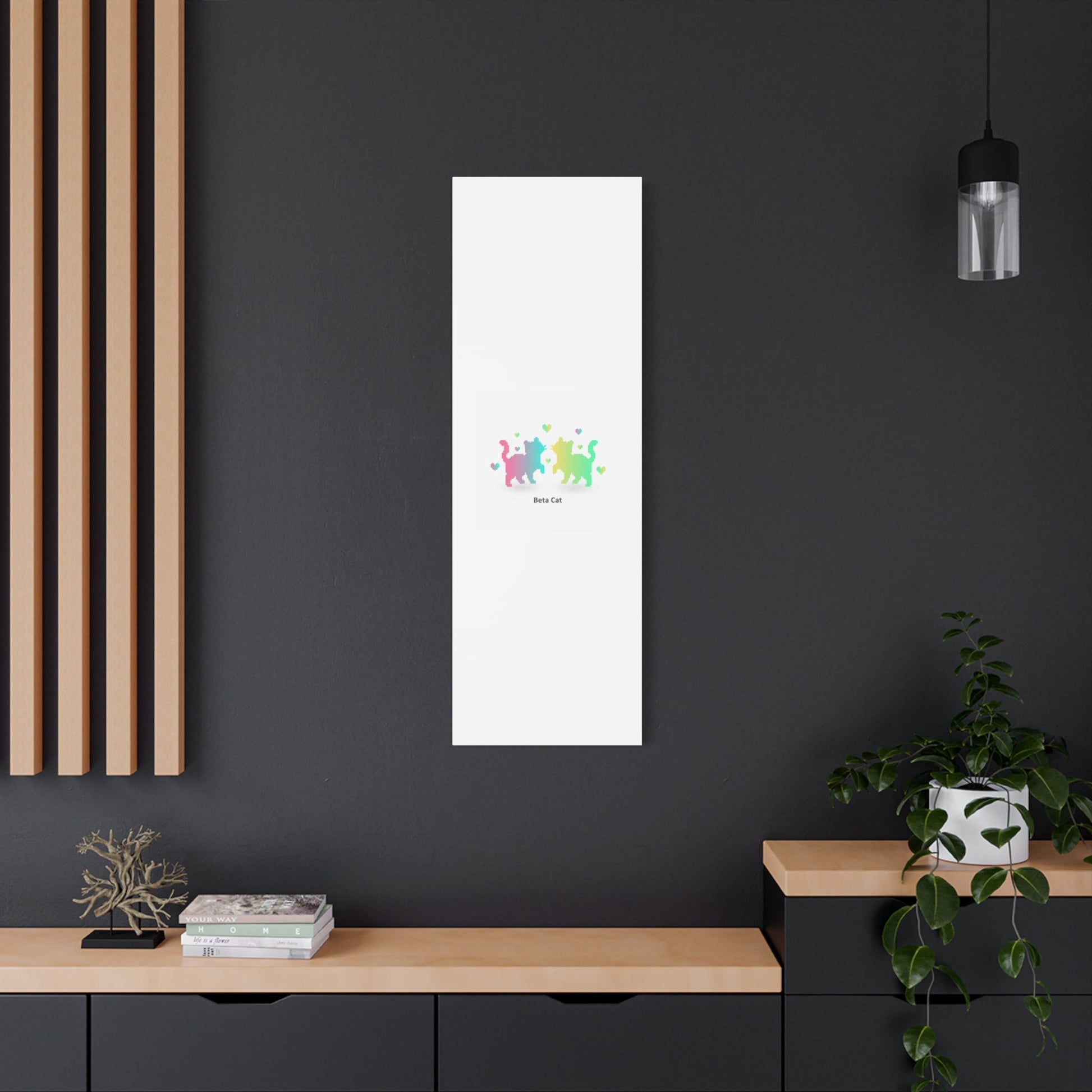 Pixel Pet Cats Canvas | Pixel Pet Nostalgia, 8 - bit Device Aesthetic - FloofChonk