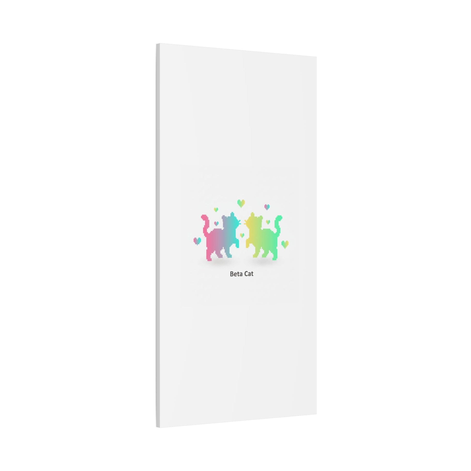 Pixel Pet Cats Canvas | Pixel Pet Nostalgia, 8 - bit Device Aesthetic - FloofChonk