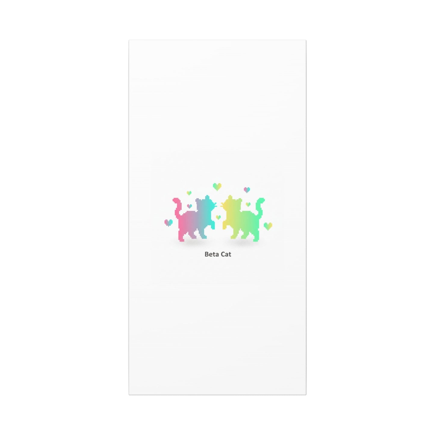 Pixel Pet Cats Canvas | Pixel Pet Nostalgia, 8 - bit Device Aesthetic - FloofChonk