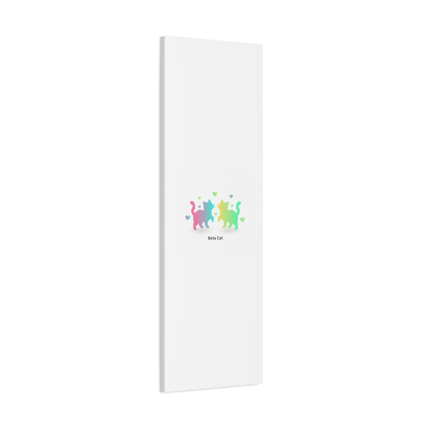 Pixel Pet Cats Canvas | Pixel Pet Nostalgia, 8 - bit Device Aesthetic - FloofChonk