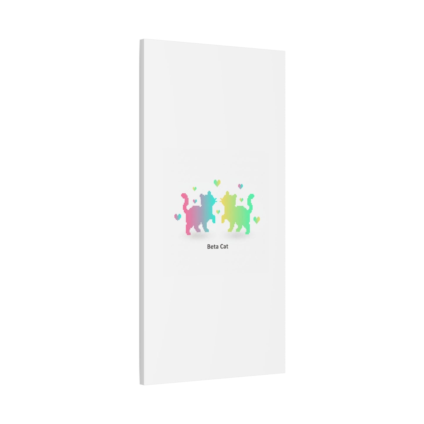 Pixel Pet Cats Canvas | Pixel Pet Nostalgia, 8 - bit Device Aesthetic - FloofChonk