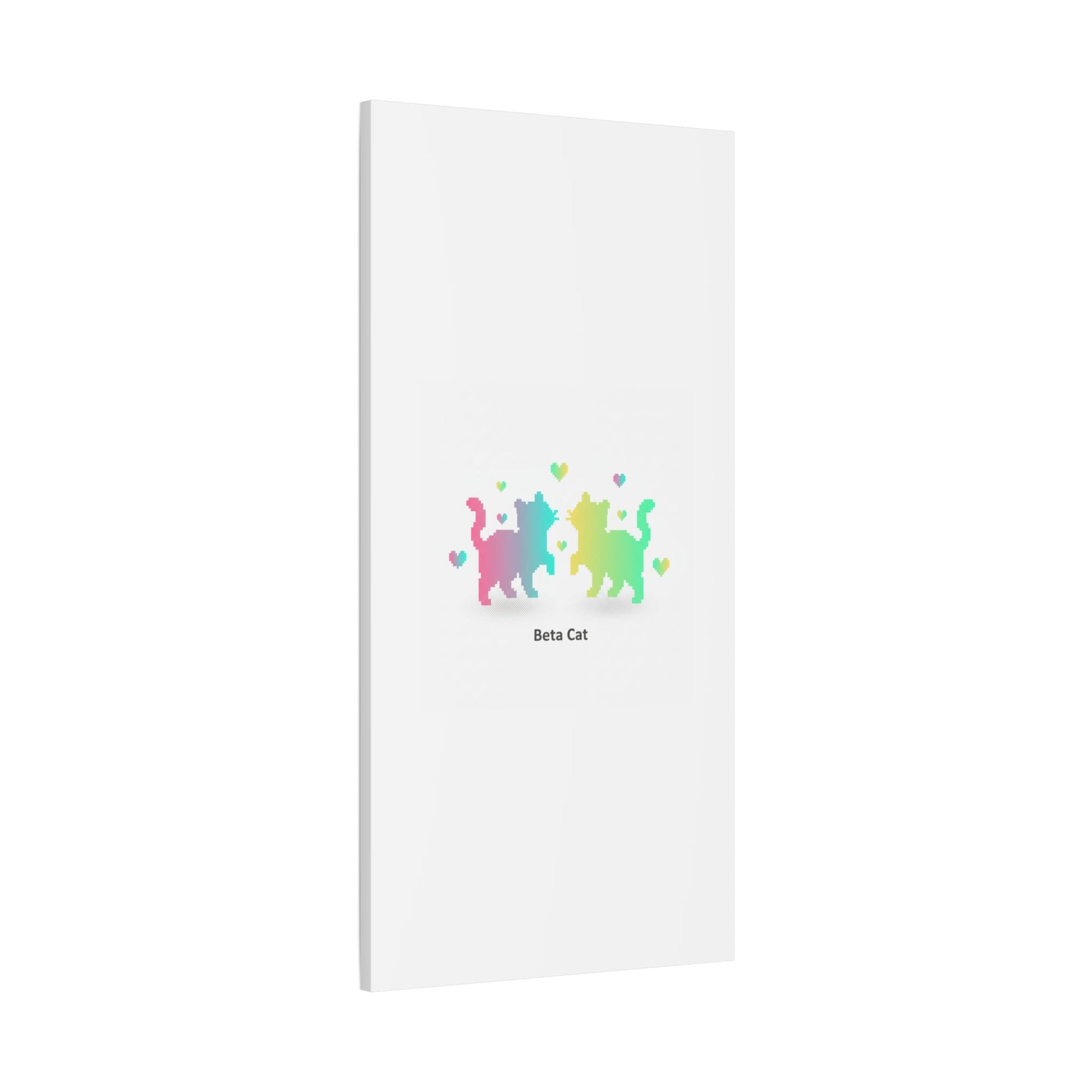 Pixel Pet Cats Canvas | Pixel Pet Nostalgia, 8 - bit Device Aesthetic - FloofChonk