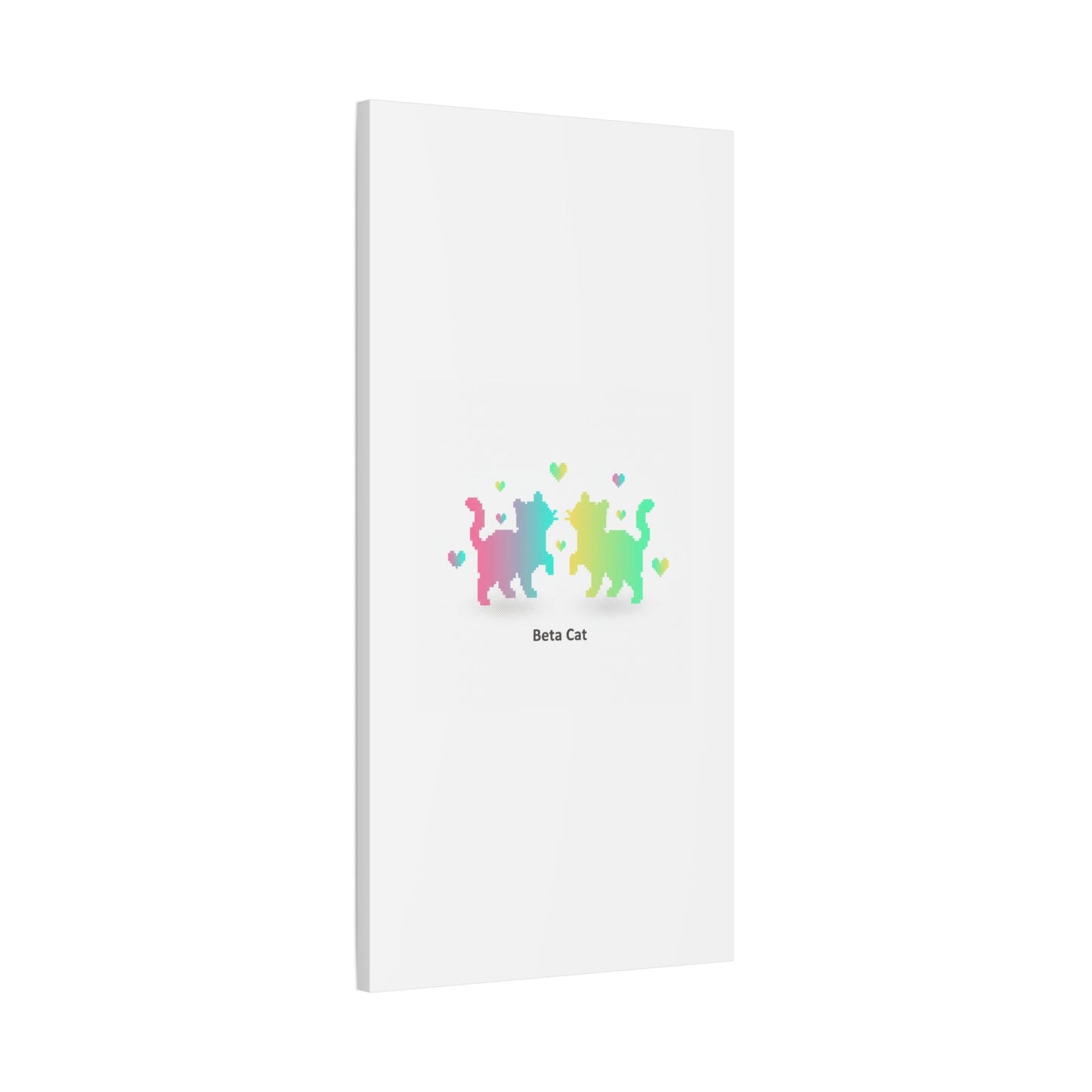 Pixel Pet Cats Canvas | Pixel Pet Nostalgia, 8 - bit Device Aesthetic - FloofChonk