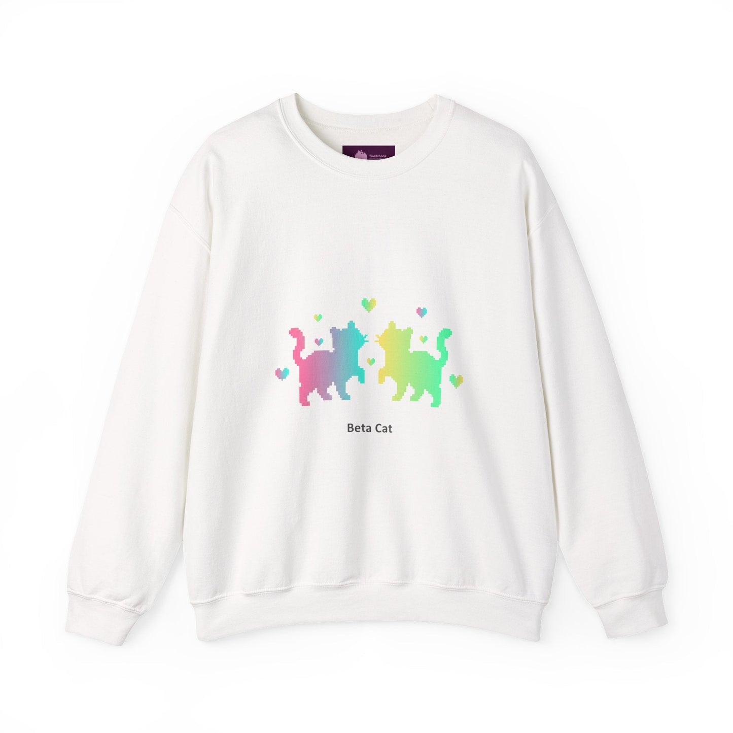 Pixel Pet Cats Sweatshirt | pixel pet nostalgia, 8 - bit device - FloofChonk