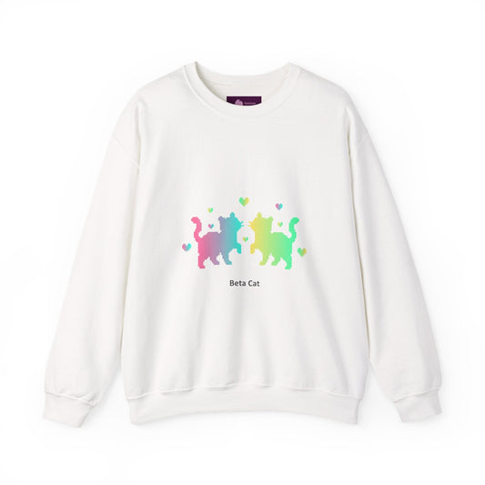Pixel Pet Cats Sweatshirt | pixel pet nostalgia, 8 - bit device - FloofChonk