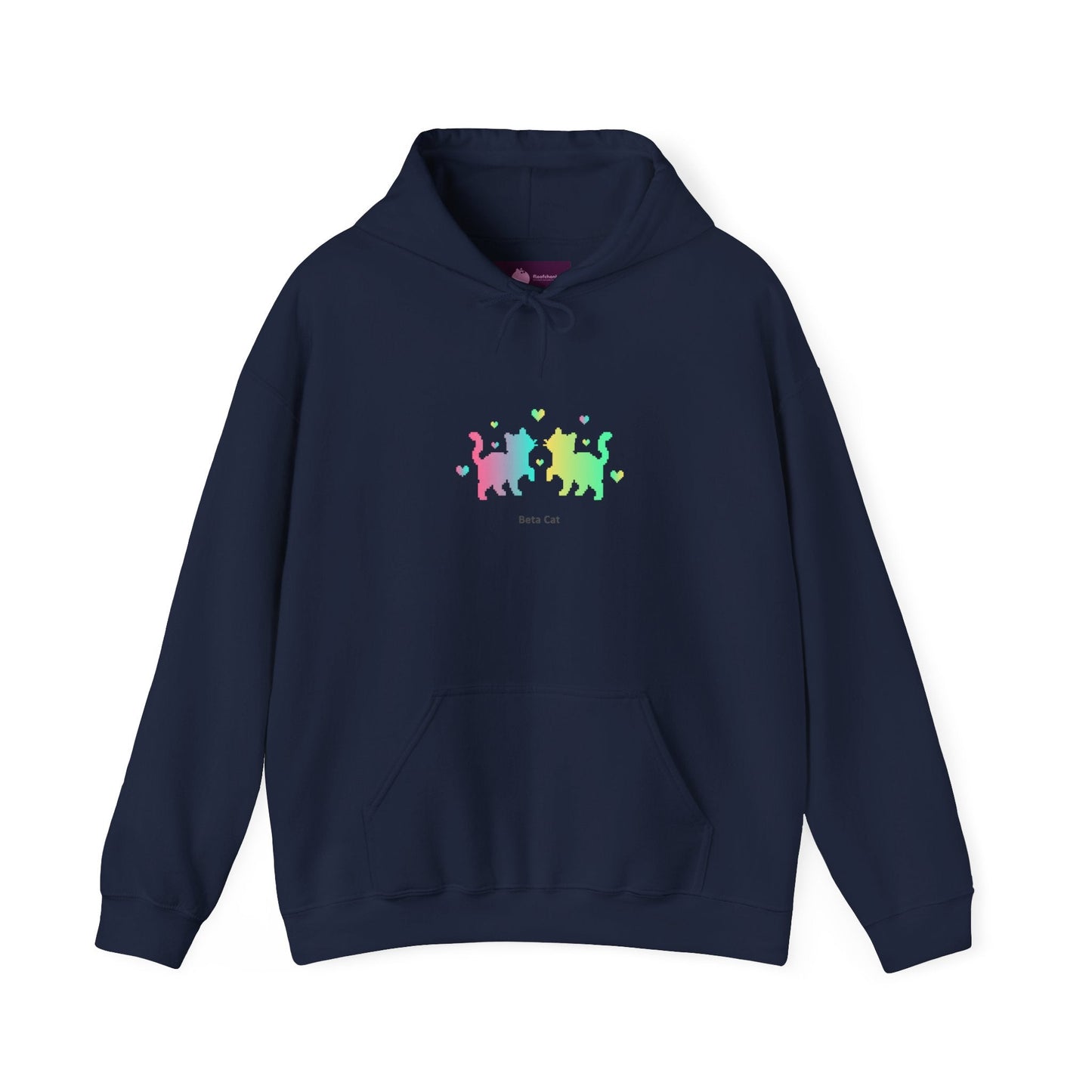 Pixel Pets trio hoodie | Pixel Pet Nostalgia, 8 - bit device art - FloofChonk