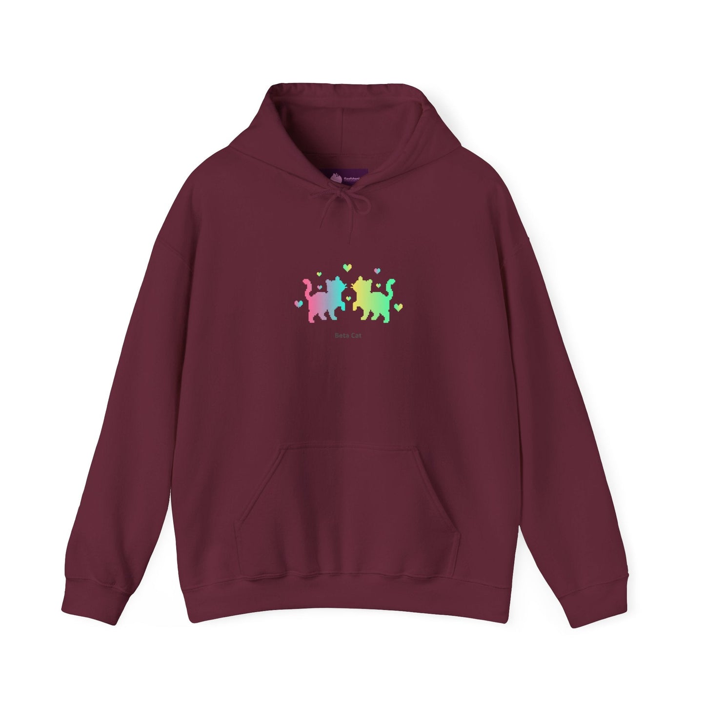 Pixel Pets trio hoodie | Pixel Pet Nostalgia, 8 - bit device art - FloofChonk