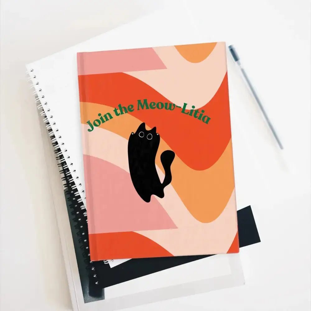 Playful Cat Journal - Join the Meow - Litia | Cute Notebook for Cat Lovers - FloofChonk