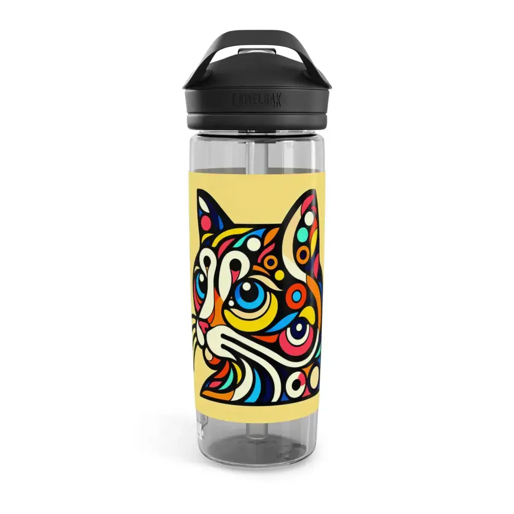 Pop Art Cat Water Bottle - 20oz/25oz CamelBak Eddy® - 20oz / Charcoal - Mug