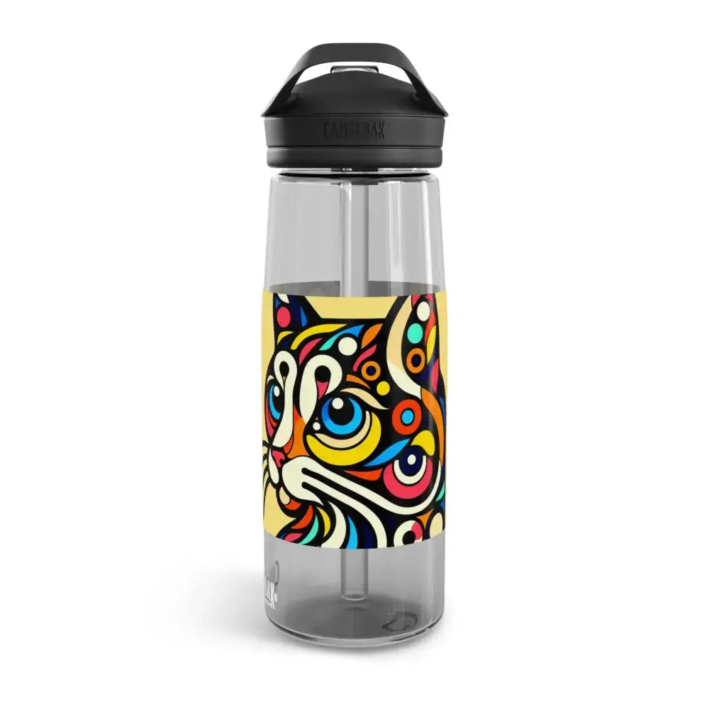 Pop Art Cat Water Bottle - 20oz/25oz CamelBak Eddy® - 25oz / Charcoal - Mug
