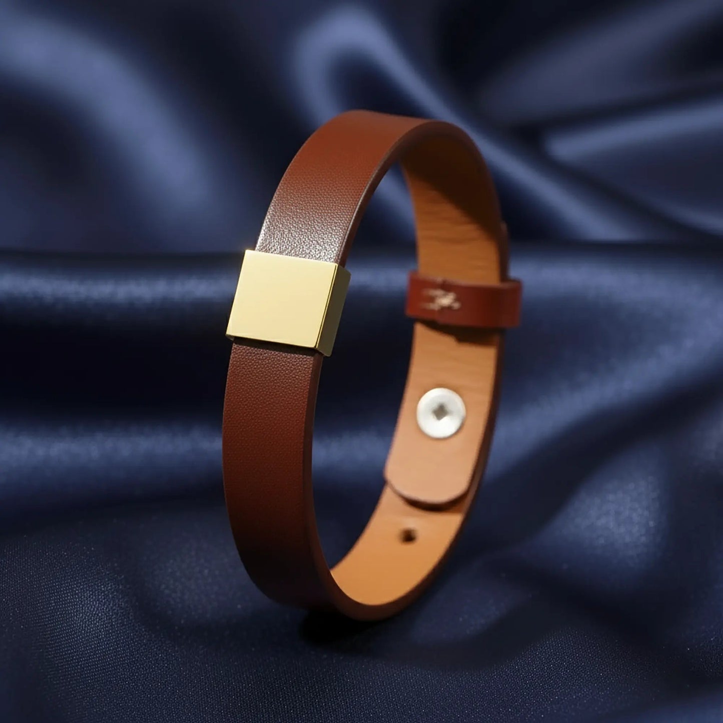 Premium Engraved Men's Leather Bracelet - FloofChonk