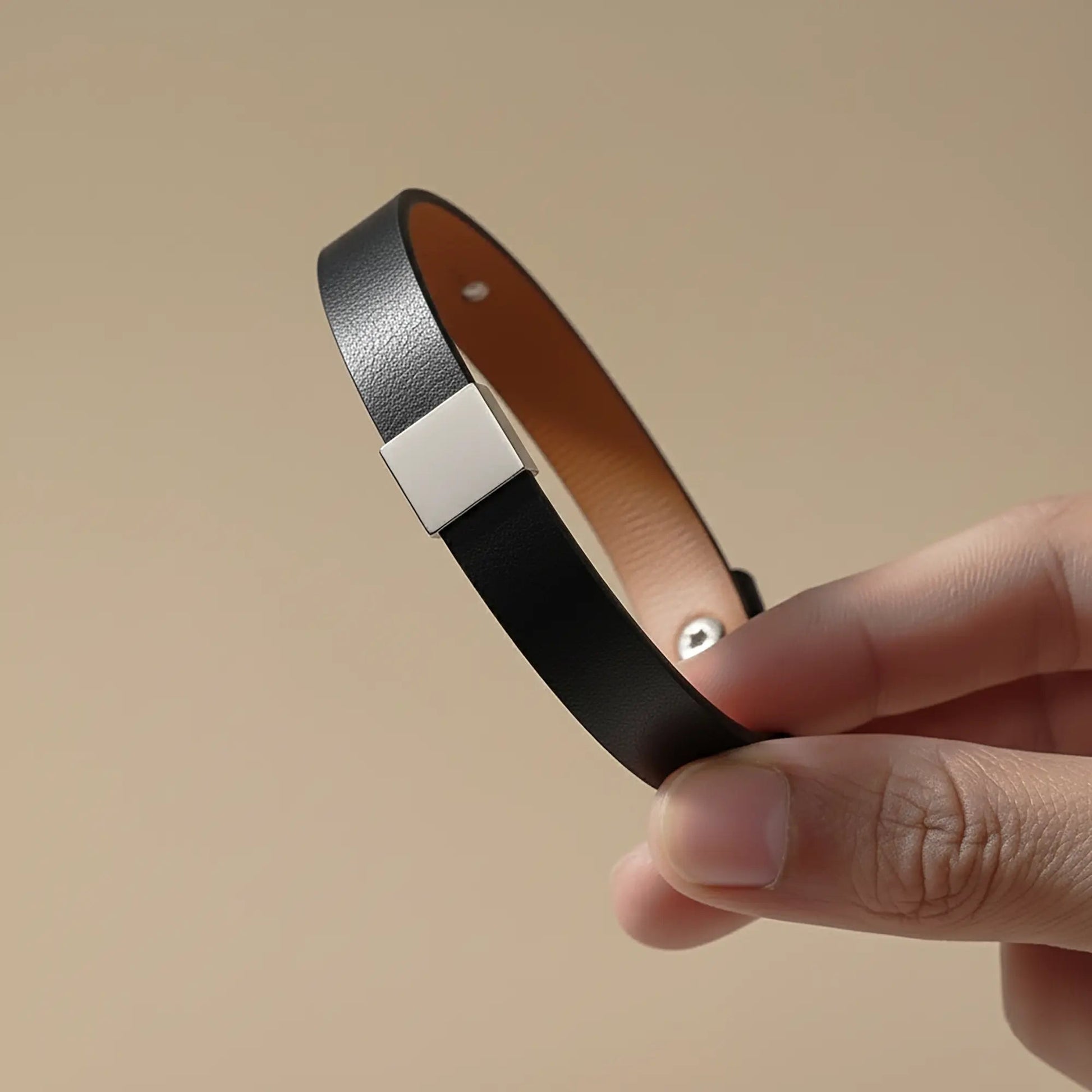 Premium Engraved Men's Leather Bracelet - FloofChonk