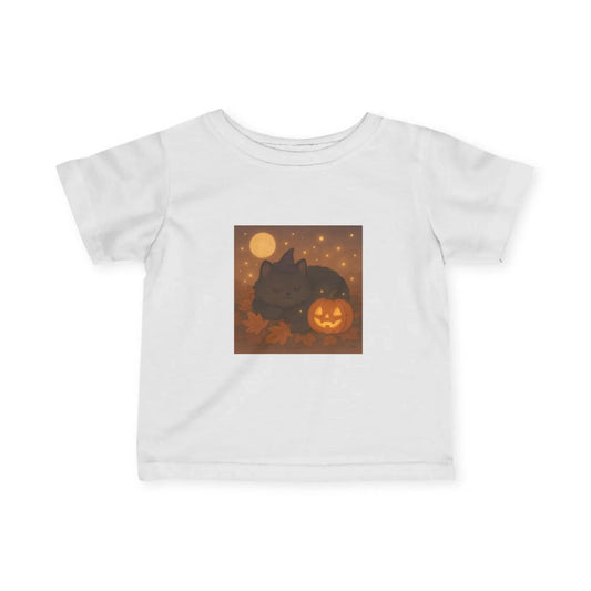 Pumpkin Halloween Infant Tee, Baby Boy Girl Shirt, Toddler Outfit, Cute Fall Baby Clothes, Halloween Costume for Babies, Infant Fine Jersey - FloofChonk