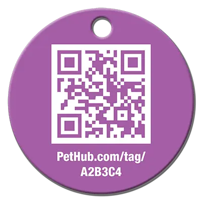 PetHub QR Pet ID Tag – Classic Aluminum PetHub