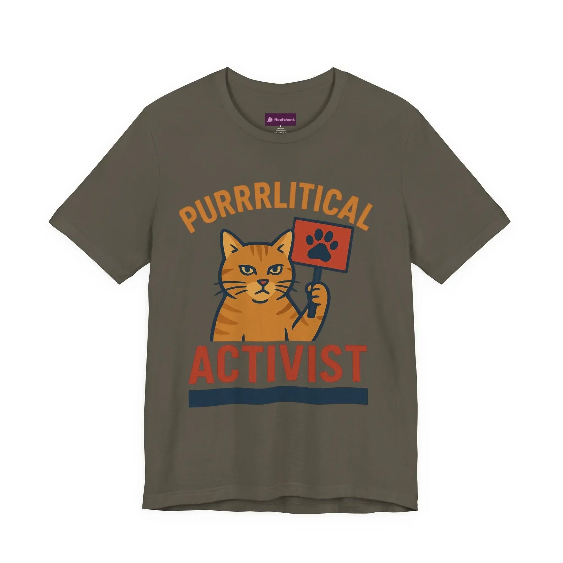 Purrlitical Activist T-Shirt - FloofChonk