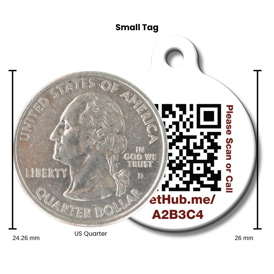 QR ID Pet Tag - Lost AF - FloofChonk