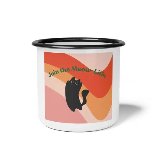 Rainbow Cat Enamel Camp Cup - FloofChonk
