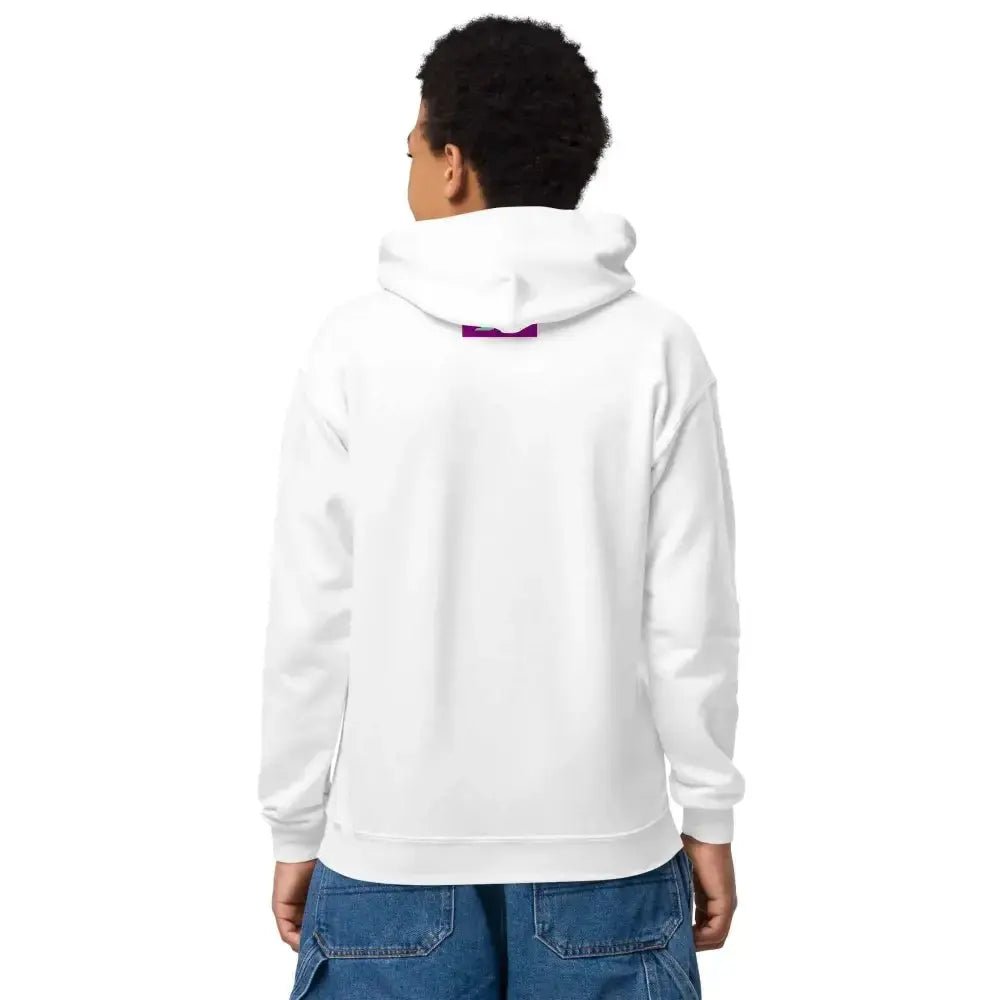 Rainbow cat youth heavy blend hoodie - FloofChonk