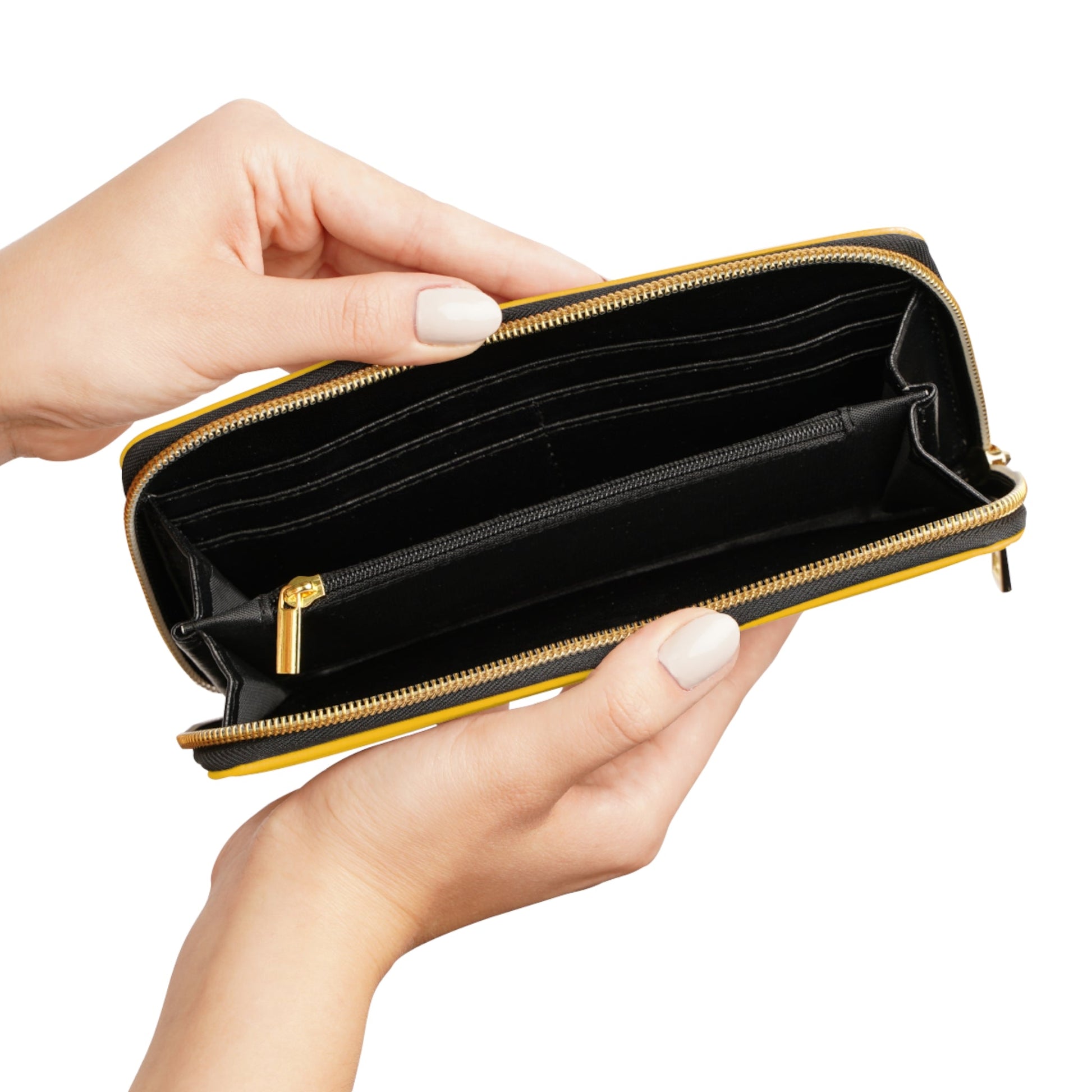 Retro Black Cat Zipper Wallet — Mid - Century Modern Cat Wallet - FloofChonk