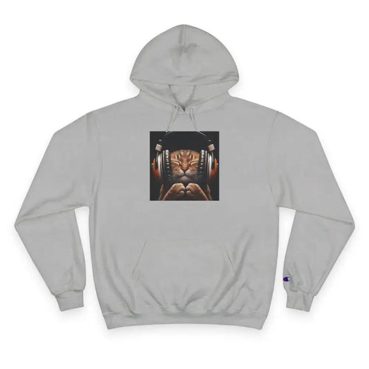 Retro Cat Lover Champion Hoodie - Now That's What I Call Cat Volume 1 - FloofChonk