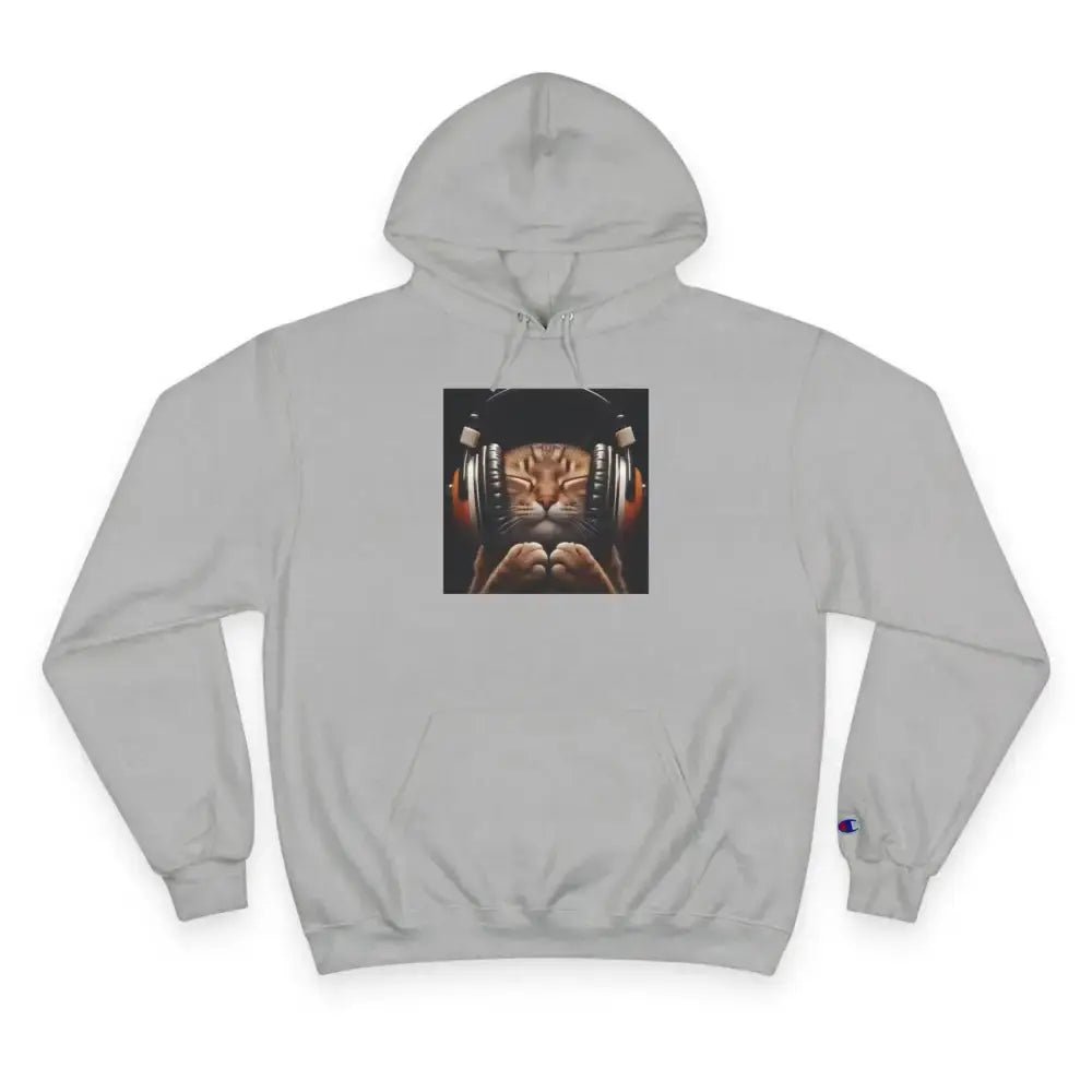 Retro Cat Lover Champion Hoodie - Now That's What I Call Cat Volume 1 - FloofChonk