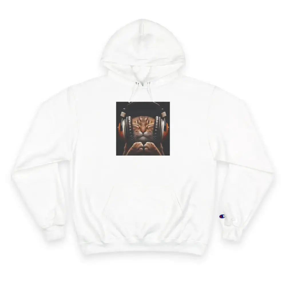 Retro Cat Lover Champion Hoodie - Now That’s What I Call Cat Volume 1 - Hoodie