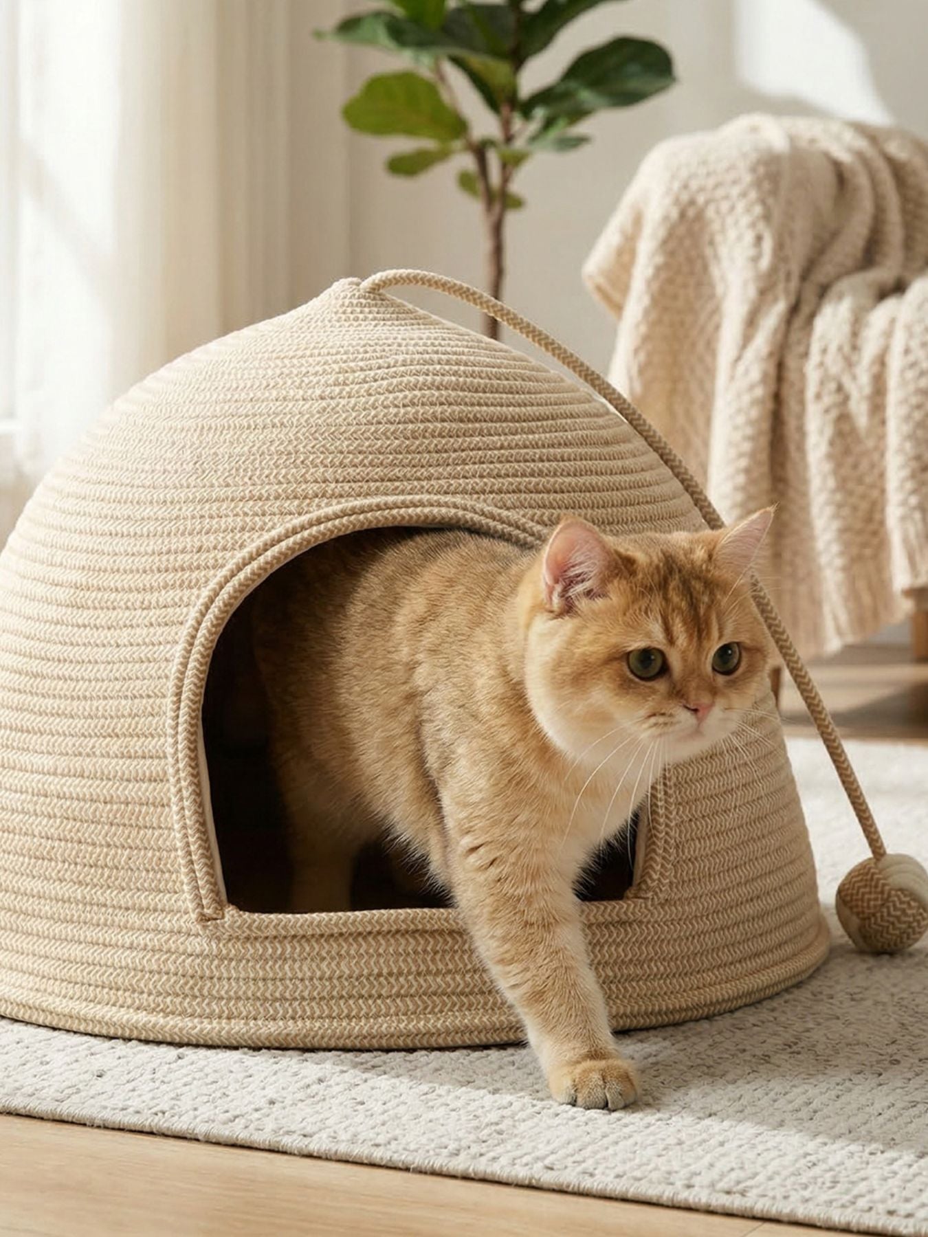 Rope Dome Pet Nest - FloofChonk