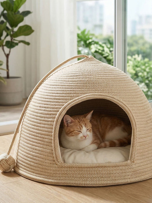 Rope Dome Pet Nest - FloofChonk