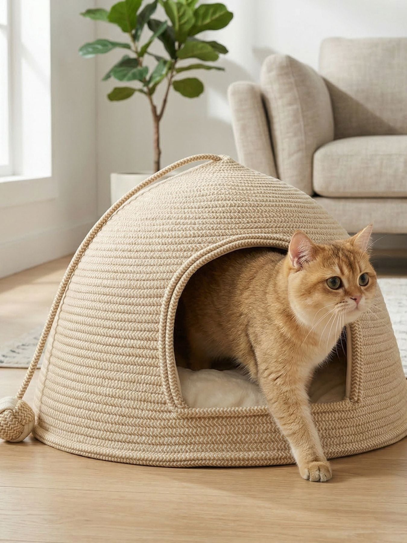 Rope Dome Pet Nest - FloofChonk