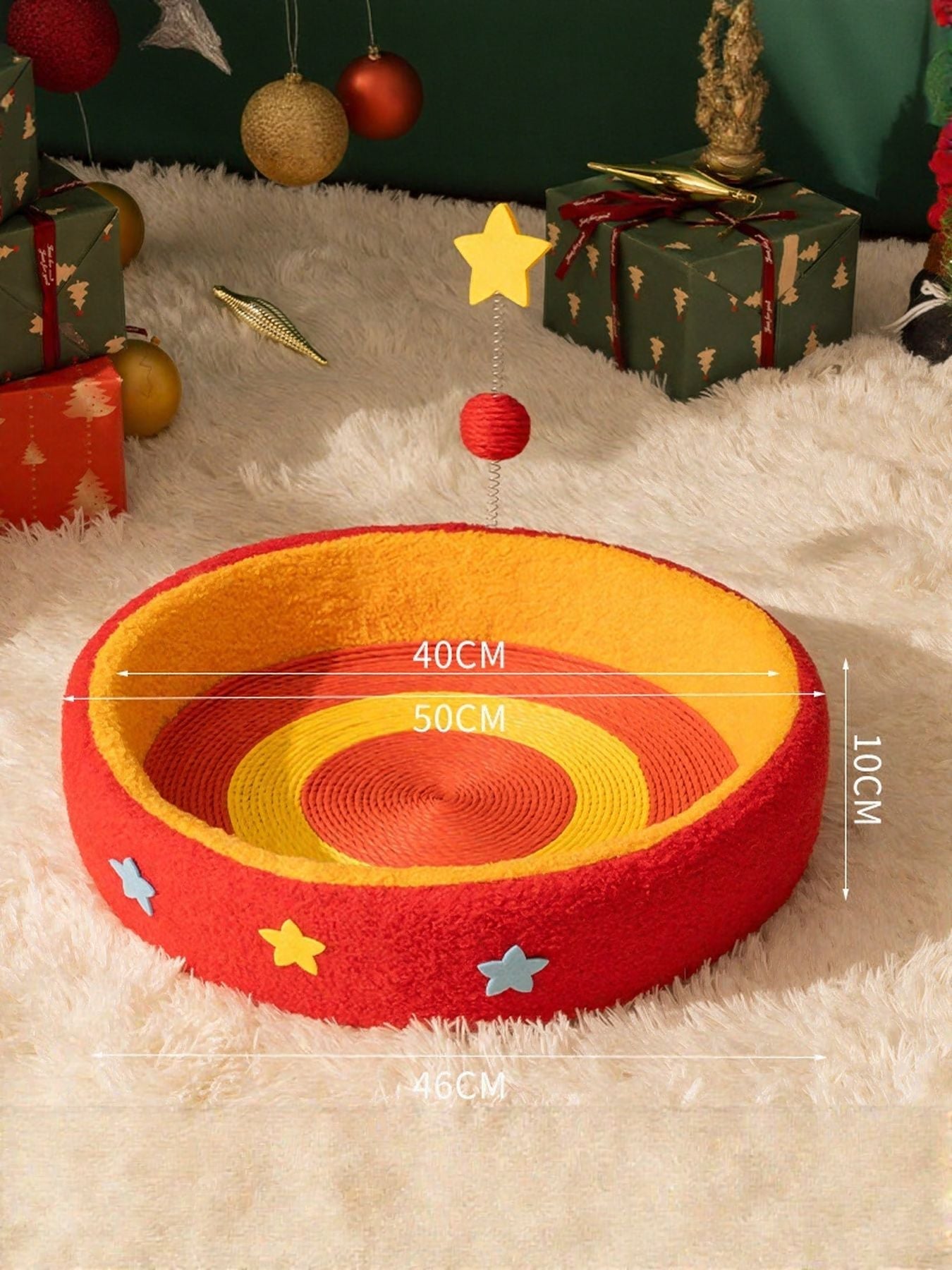 Round Cat Scratching Posts Pet Nest - FloofChonk