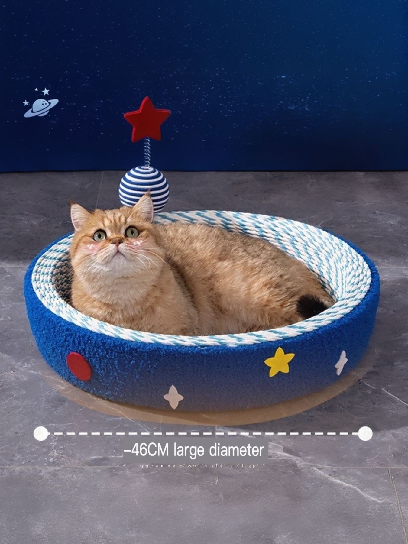 Round Cat Scratching Posts Pet Nest - FloofChonk
