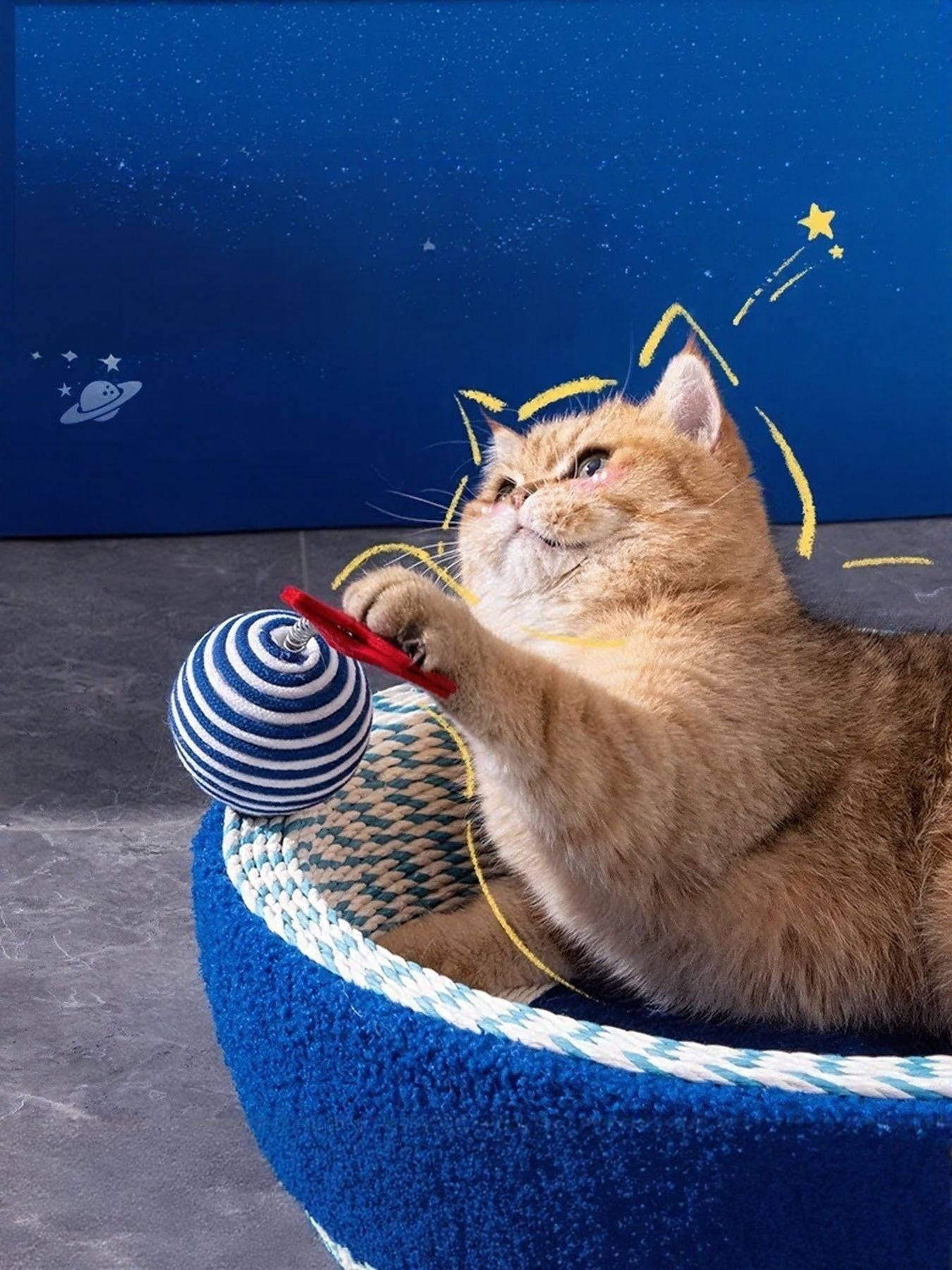 Round Cat Scratching Posts Pet Nest - FloofChonk