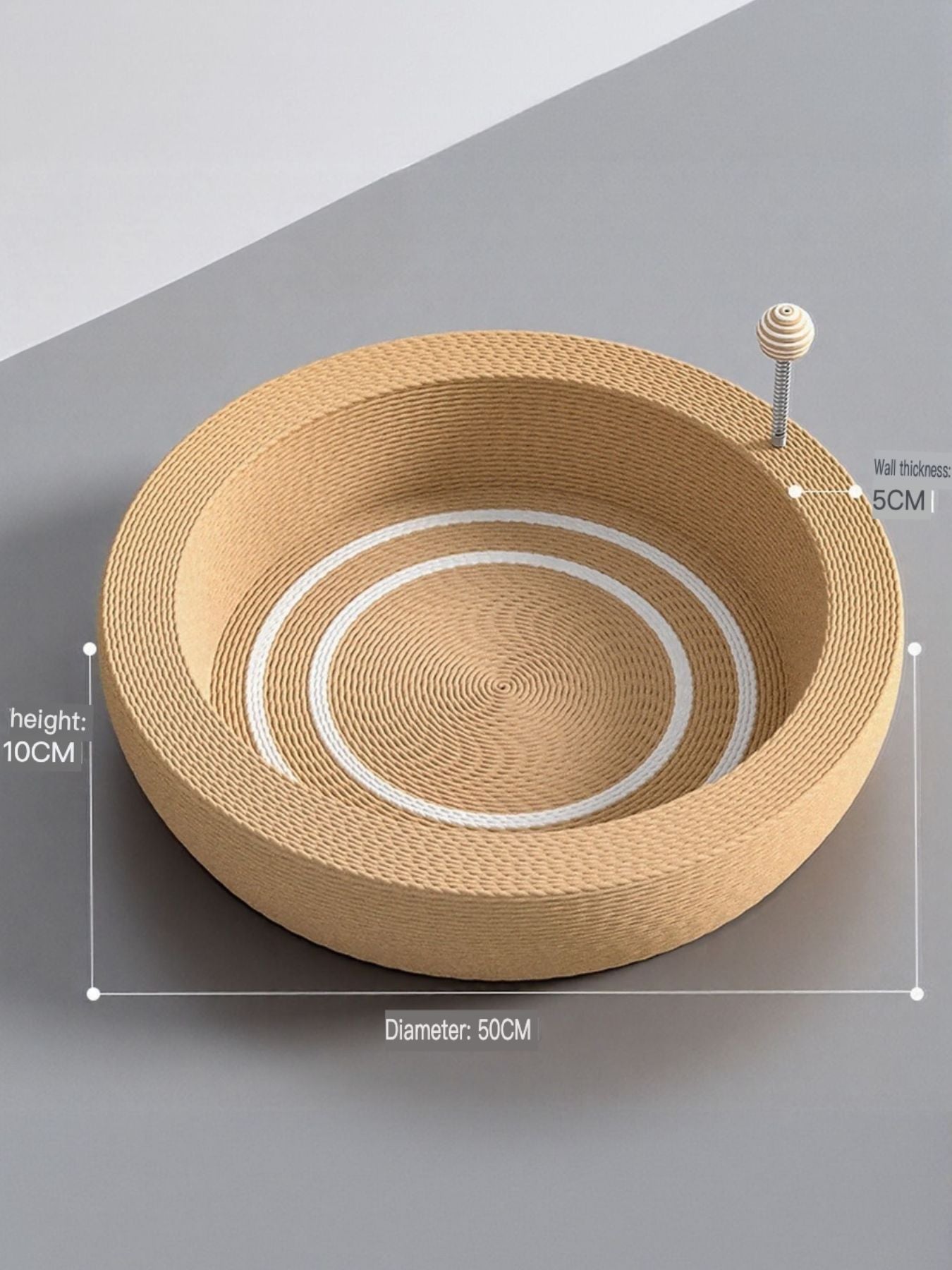 Round Cat Scratching Posts Pet Nest - FloofChonk