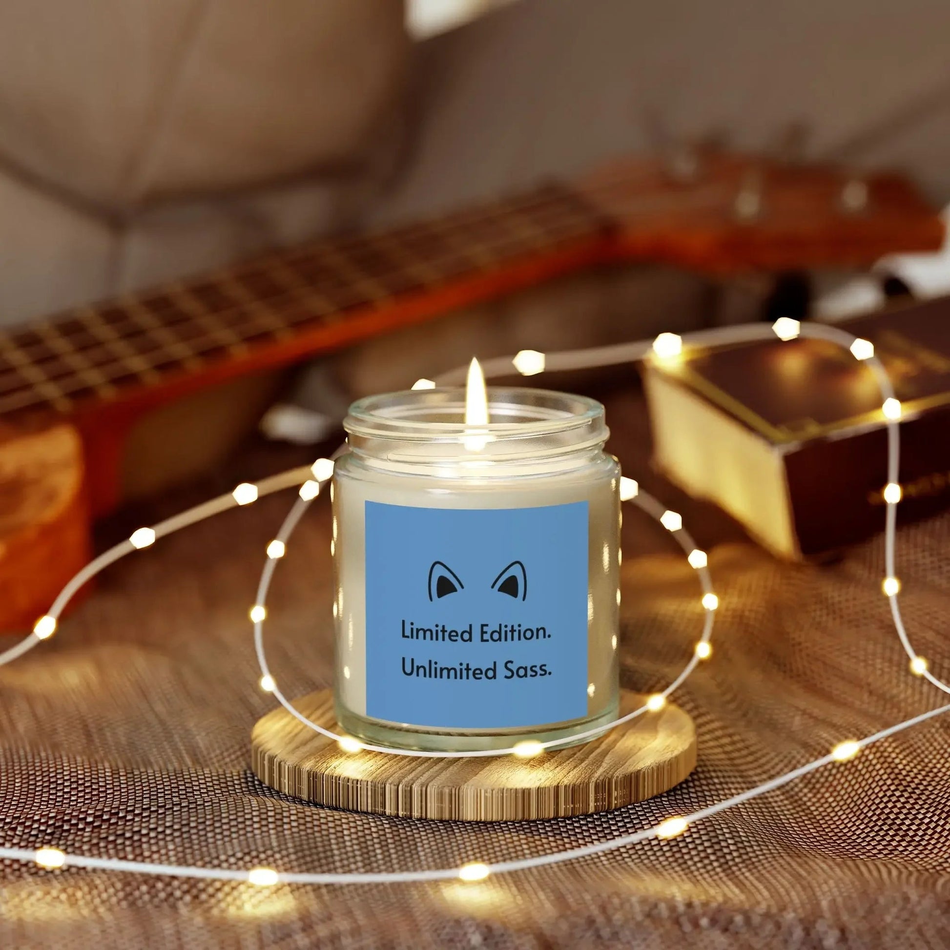Scented Coconut Candle with Unlimited Sass for Relaxation - FloofChonk