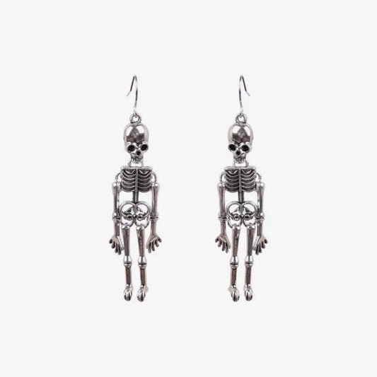 Skeleton Alloy Earrings - FloofChonk