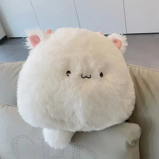 Sleeping Pillow On Bed Cute Long - haired Cat Cat Beast Doll - FloofChonk