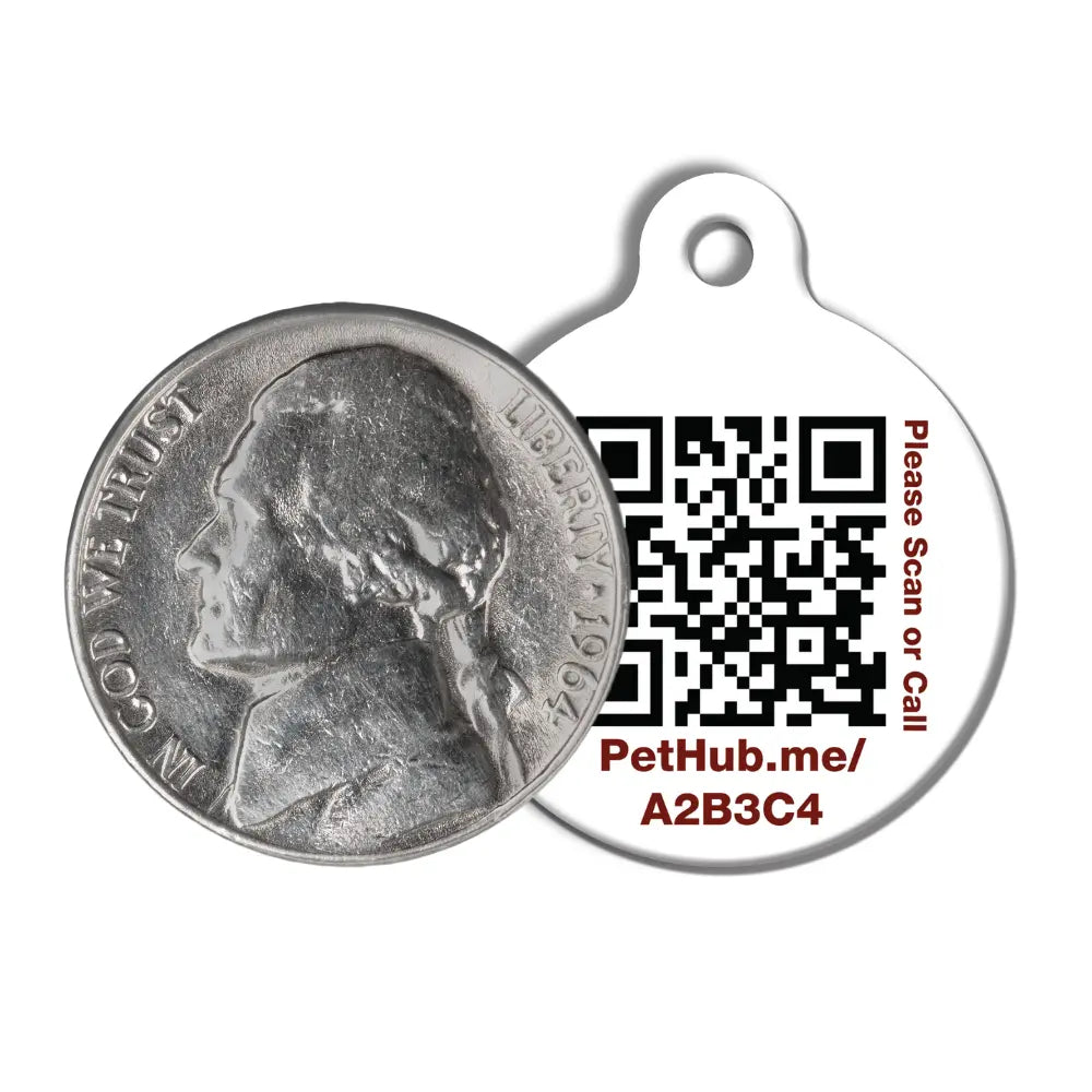 PetHub QR Pet ID Tag – Classic Aluminum PetHub