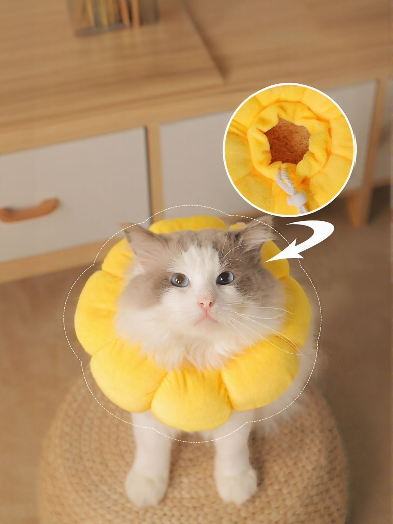 Sunflower Protective Pet Collar - FloofChonk