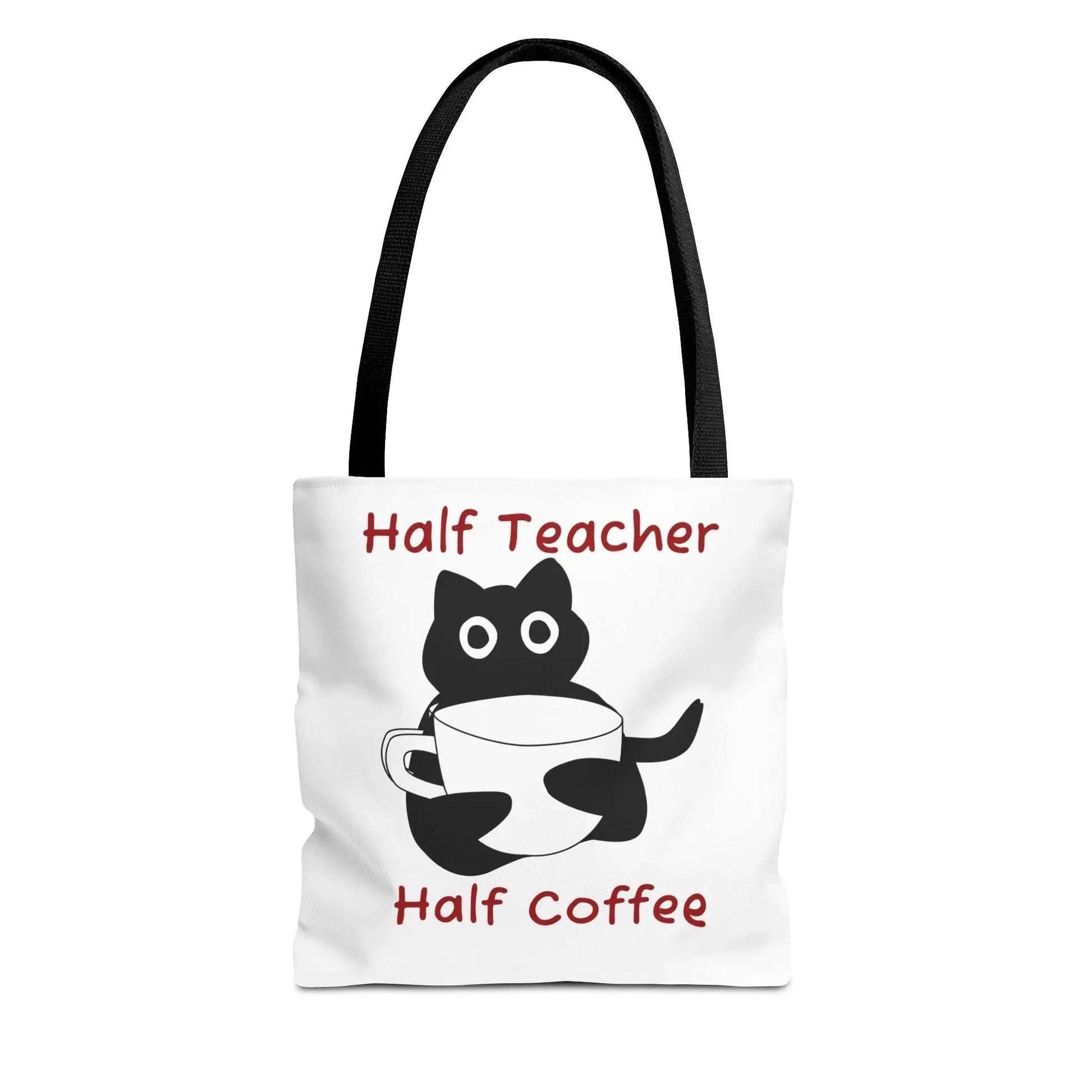 Teacher Tote Bag - Half Teacher Half Coffee - FloofChonk