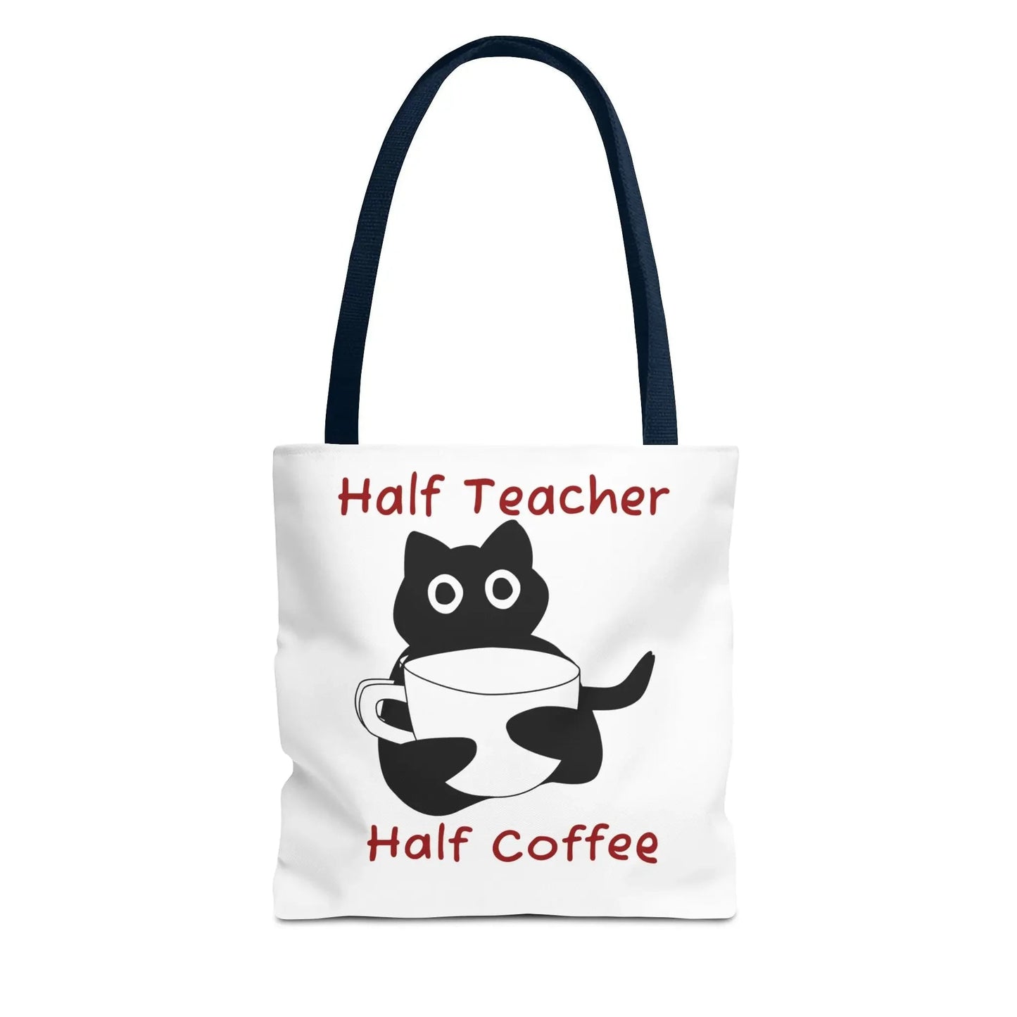 Teacher Tote Bag - Half Teacher Half Coffee - FloofChonk
