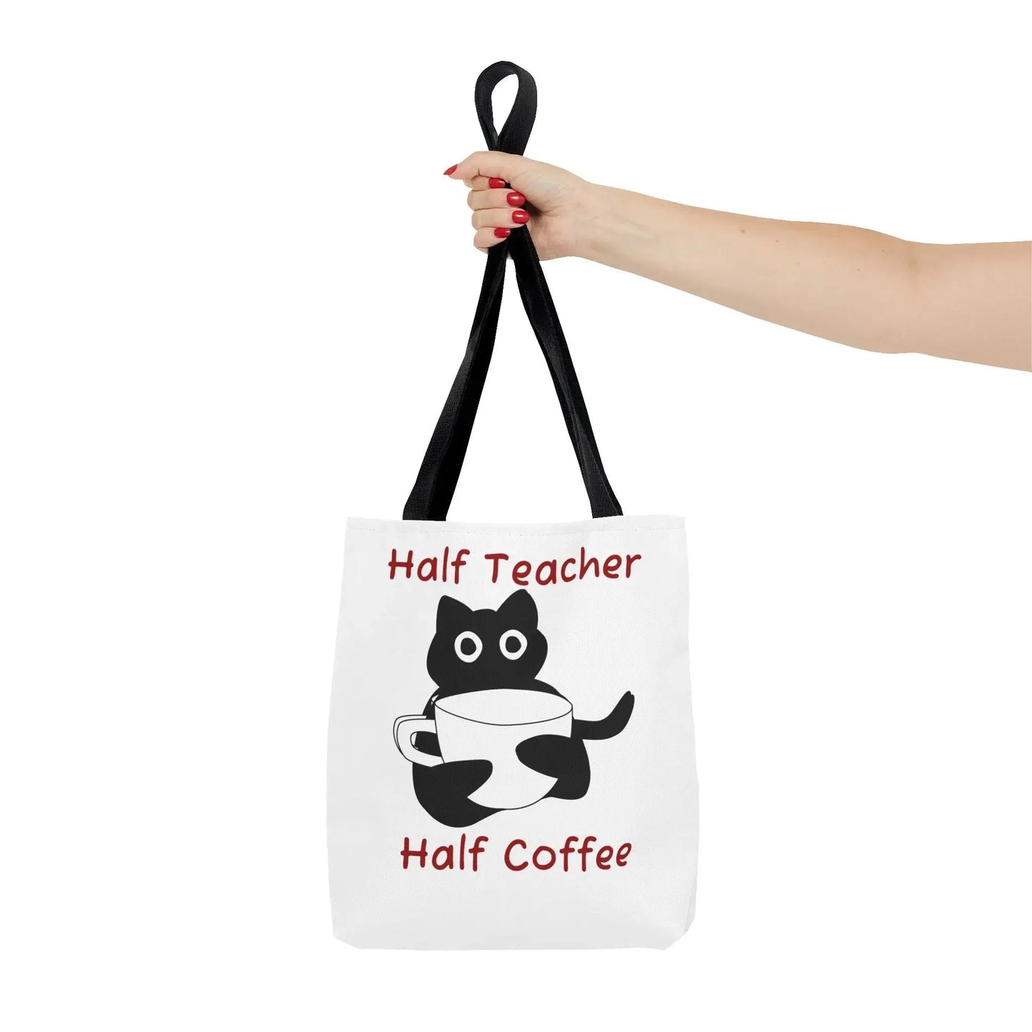 Teacher Tote Bag - Half Teacher Half Coffee - FloofChonk