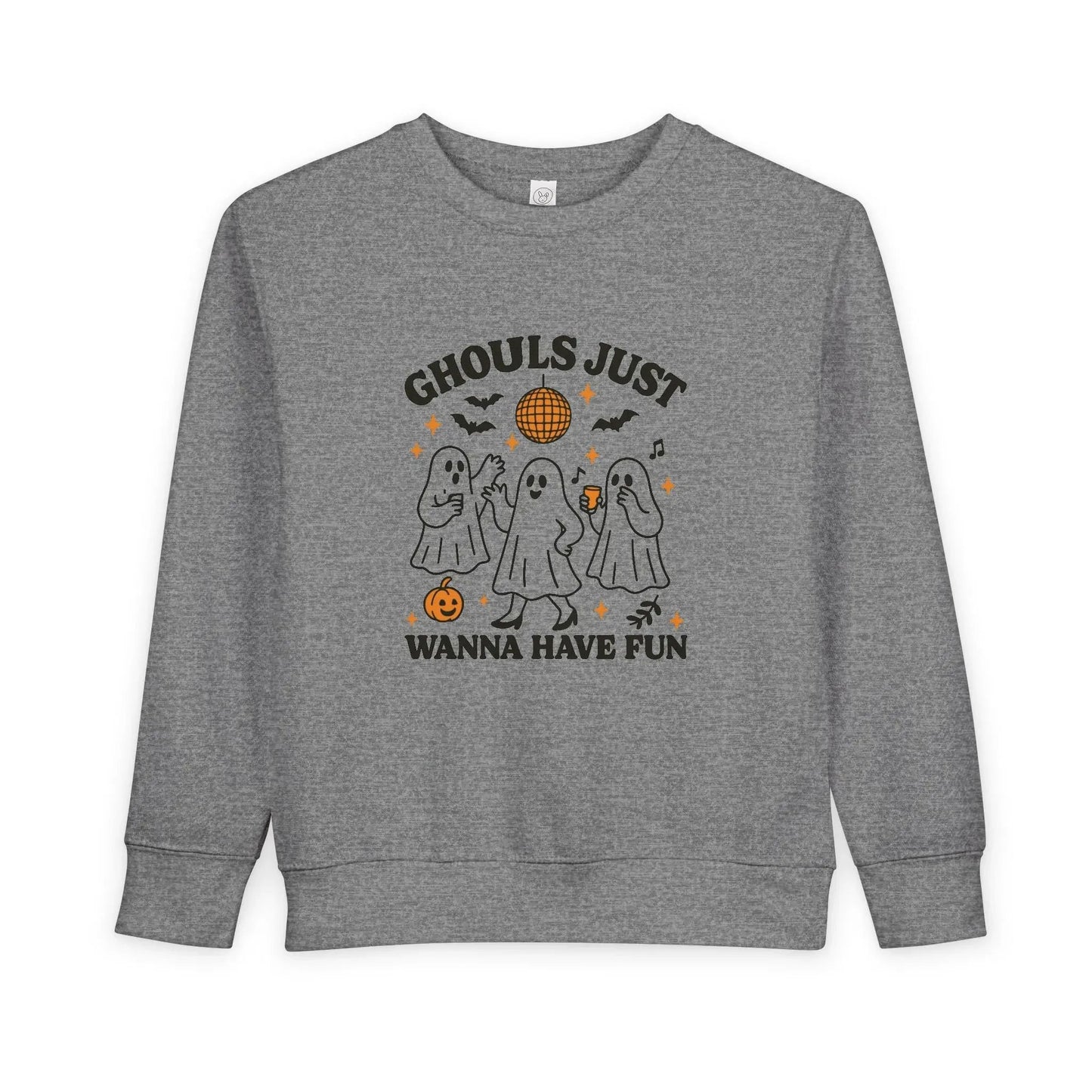 Toddler Ghostly Fun Sweatshirt - Cute Childrens Halloween Apparel - FloofChonk