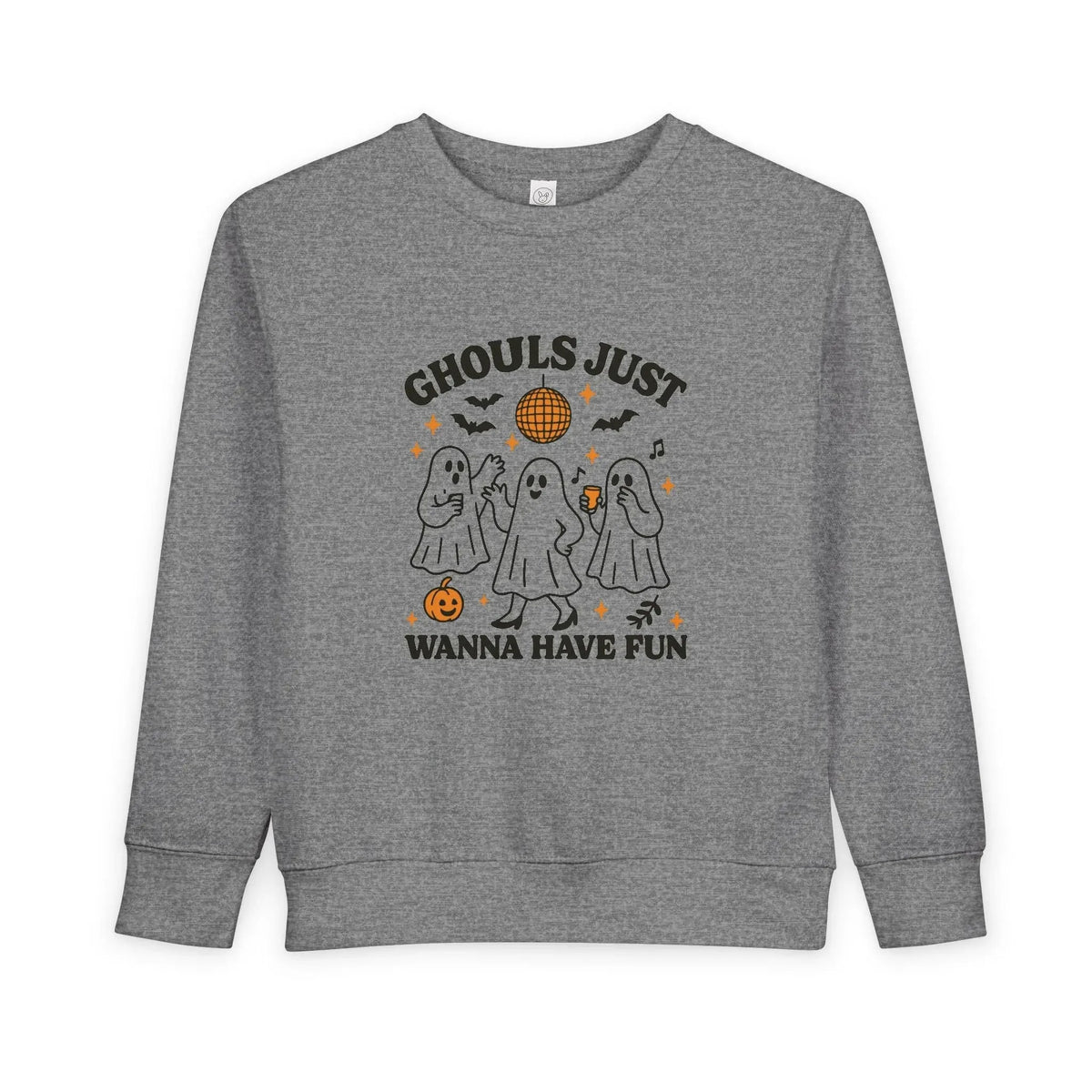 Toddler Ghostly Fun Sweatshirt - Cute Childrens Halloween Apparel - FloofChonk
