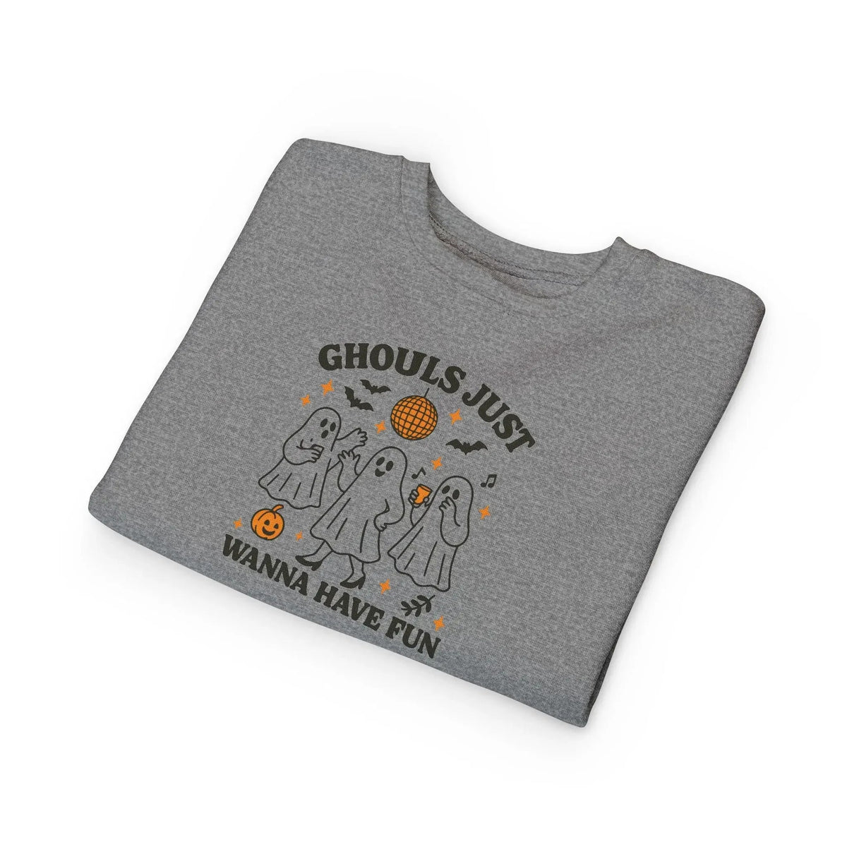 Toddler Ghostly Fun Sweatshirt - Cute Childrens Halloween Apparel - FloofChonk