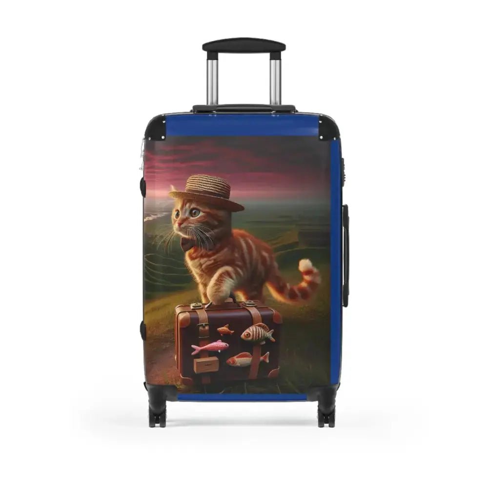 Travel Cat Suitcase, Cute Cat Luggage, Pet Lover's Travel Bag - FloofChonk