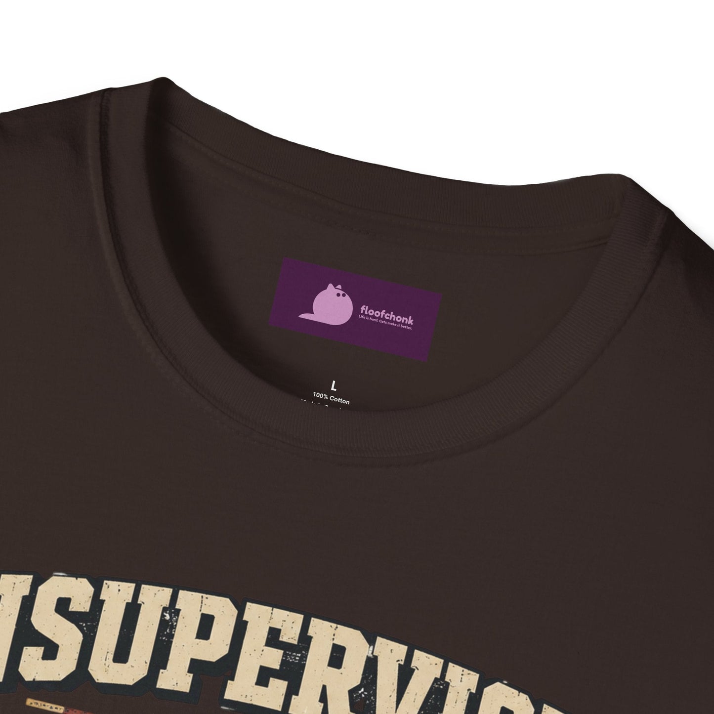 Unsupervised and Thriving Cat T-Shirt — Funny Black Cat Retro Graphic Tee - FloofChonk