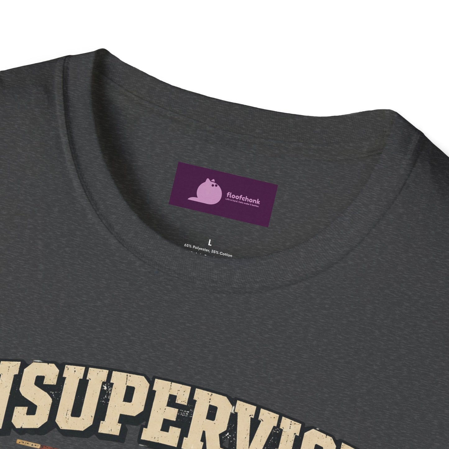Unsupervised and Thriving Cat T-Shirt — Funny Black Cat Retro Graphic Tee - FloofChonk