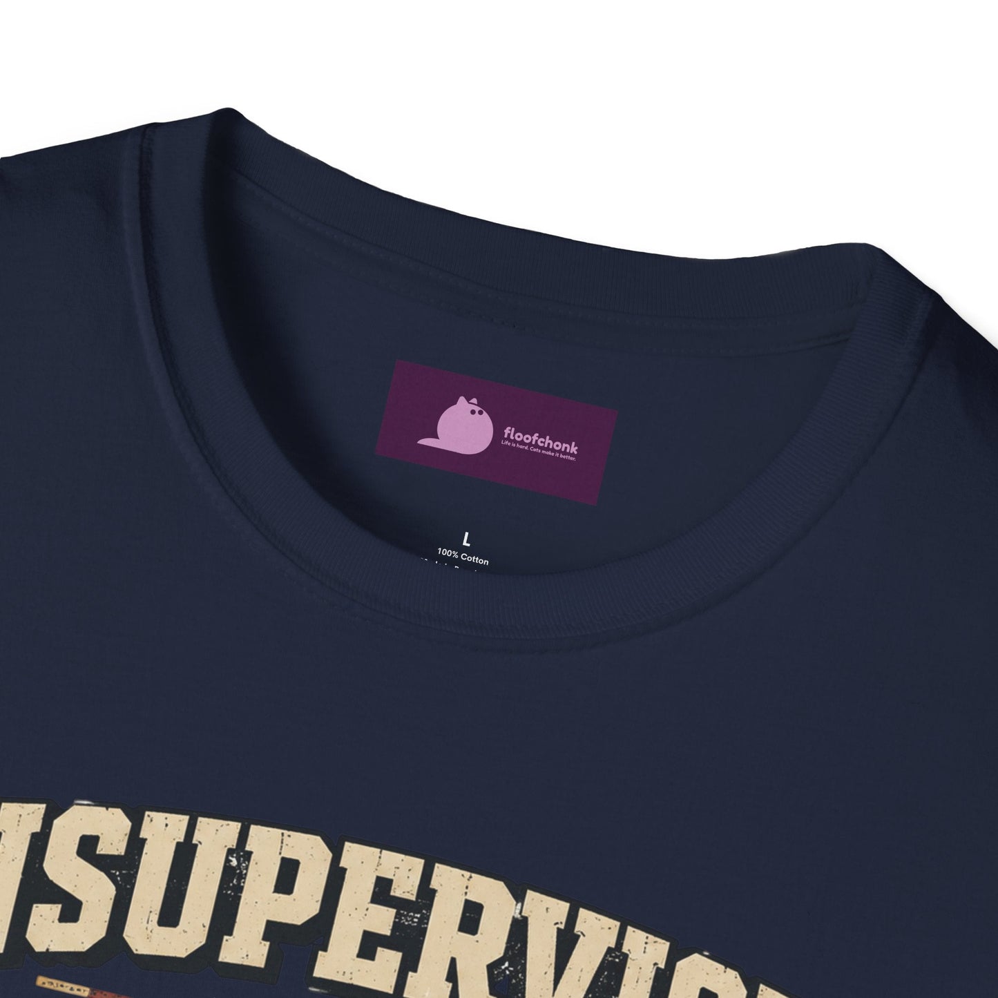 Unsupervised and Thriving Cat T-Shirt — Funny Black Cat Retro Graphic Tee - FloofChonk