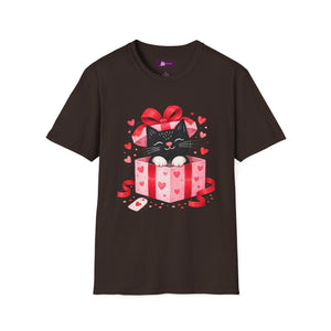 Valentine Kitty Gift Box T-Shirt - FloofChonk